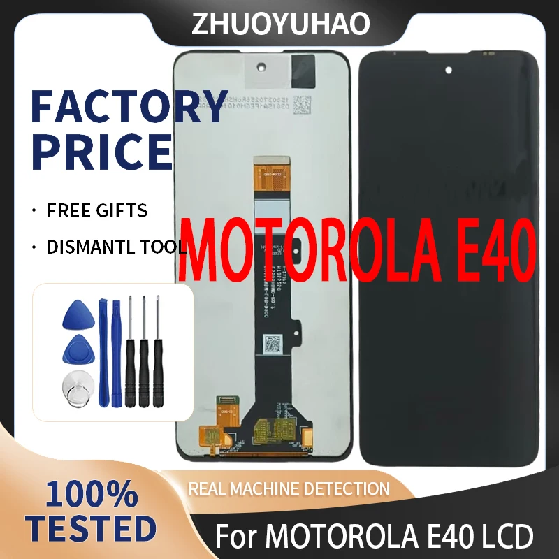 LCD Display For MOTOROLA E40 LCD Display Touch Screen Digitizer Assembly For MOTOROLA E30 E40 LCD Screen Replacement