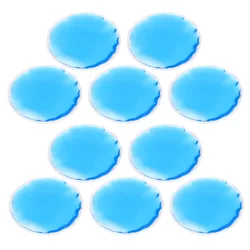 10 pezzi maschera per gli occhi freddi cuscino per dormire gel rinfrescanti cuscinetti sacchetto di ghiaccio toppe rotonde in PVC