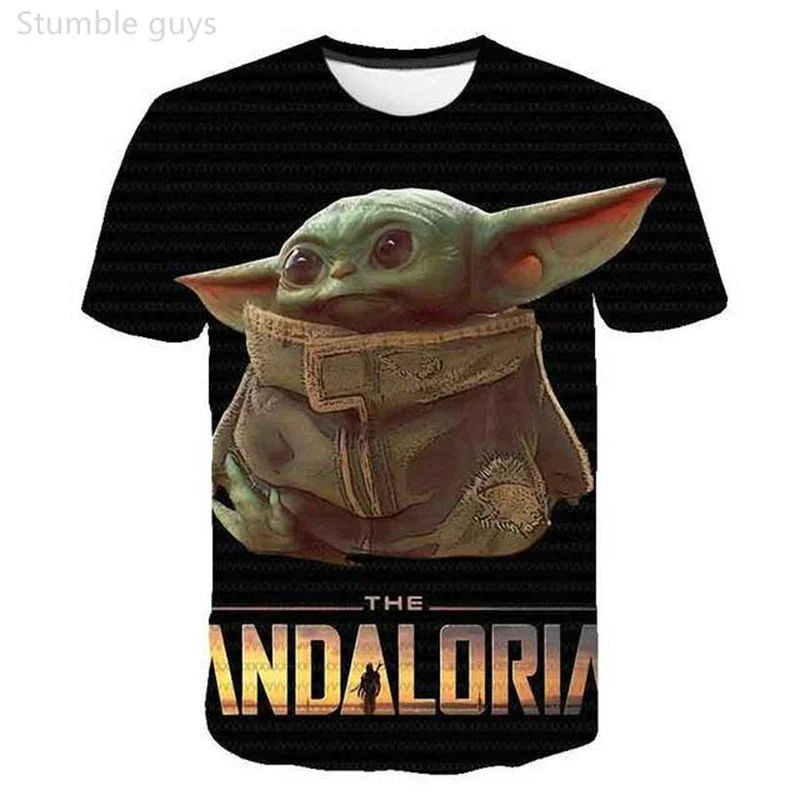 camiseta-infantil-de-anime-star-wars-com-estampa-yoda-verao-solta-streetwear-anime-meninos-manga-curta