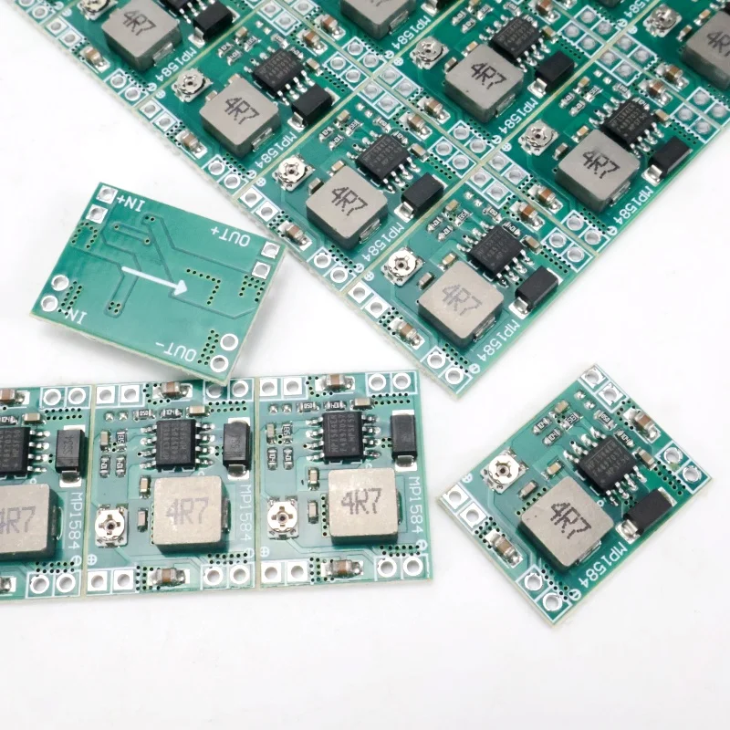 2-5-piece MP1584EN DC-DC Step Down Module 3A Peak Adjustable Voltage Regulator Converter