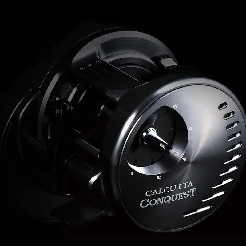 Imagem -02 - Shimano-calcutta Conquest dc Baitcasting Água Salgada Pesca Roda Tambor Fundido 100 100hg 101hg 200 200hg 201hg Novo 2023