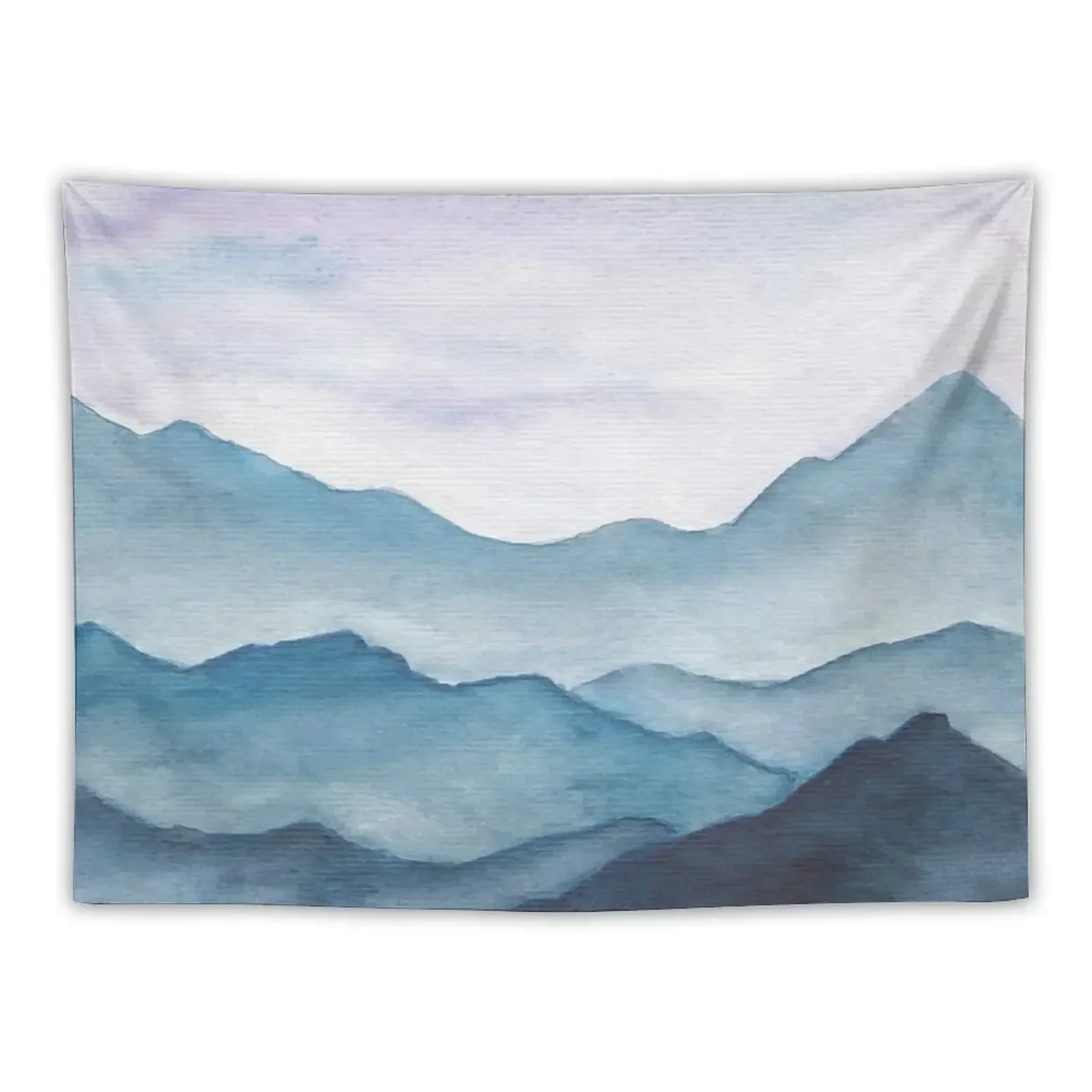 

Blue Abstract Mountains Tapestry Decor For Room Room Decoration Accessories Tapestry