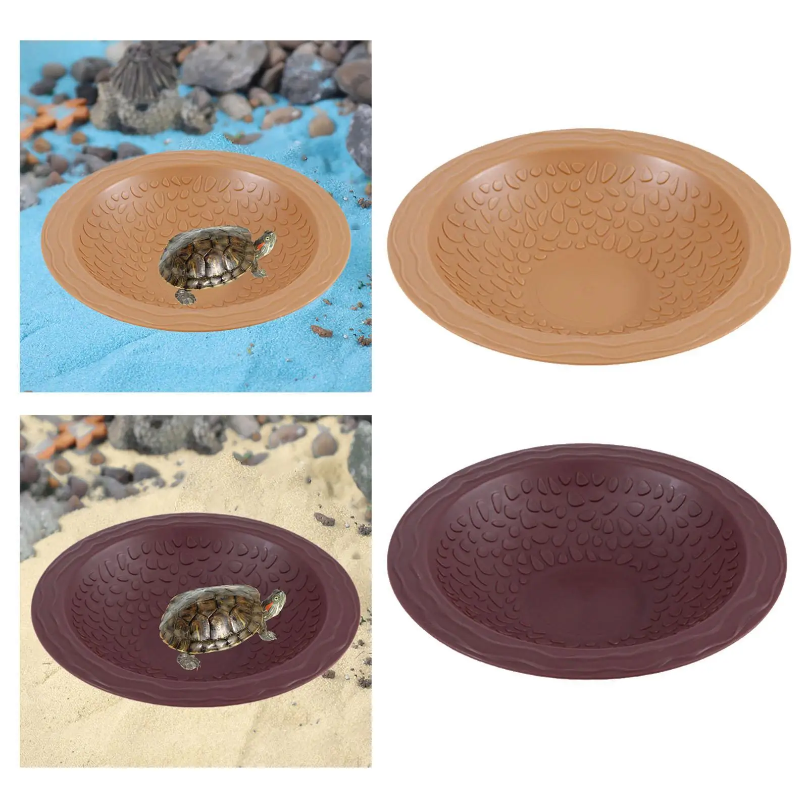 Reptilien Baden Pool Schildkröte Bad Schildkröte Wasserschale Reptilien Wassernapf Terrarium Teller Teller für Eidechsen Chamäleon Heimtierbedarf