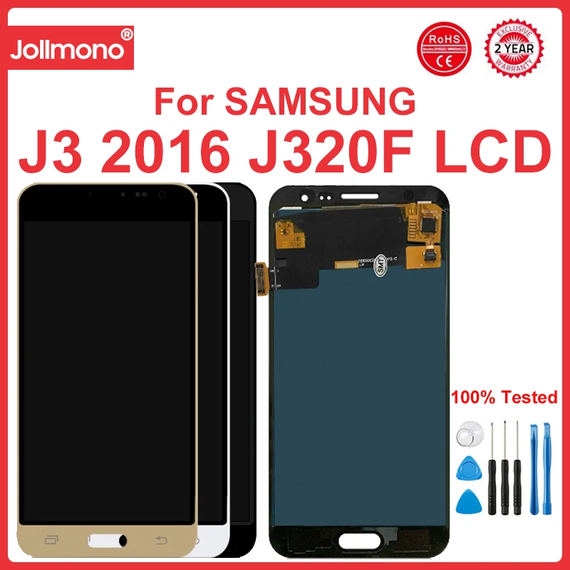 

J320 LCD For Samsung Galaxy J3 2016 LCD Display Touch Screen Digitizer For Samusng J320 J320A J320F J320P J320M J320Y J320FN