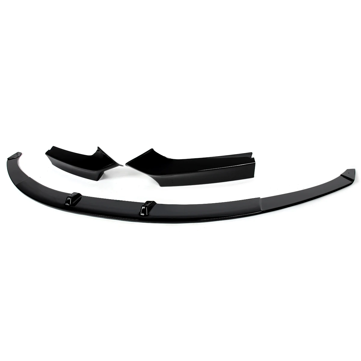 Magickit لامع أسود الجبهة الفاصل الشفاه لسيارات BMW F22 F23 M235i M240i M Tech 2013-2020 المصد الأمامي سبويلر طقم هيكل السيارة #4