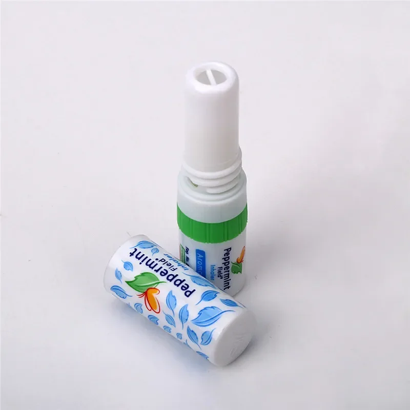 6Pcs Thailand Nasal Inhaler Relieve nausea Prevent Sunstroke Anti-influenza Relieve Motion Sickness Aromatic Peppermint Inhaler