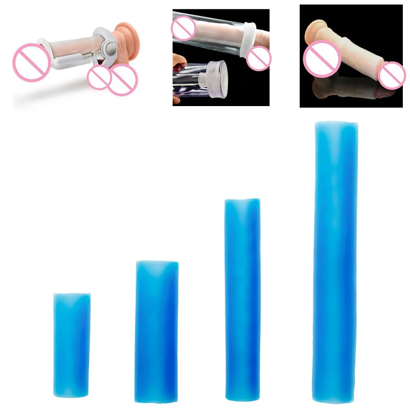 Sleeve for Penis Extender Pump Enlargement Accessories Silicone Glans Protector Cap Replacement for Dick Stretcher Clamping Kit