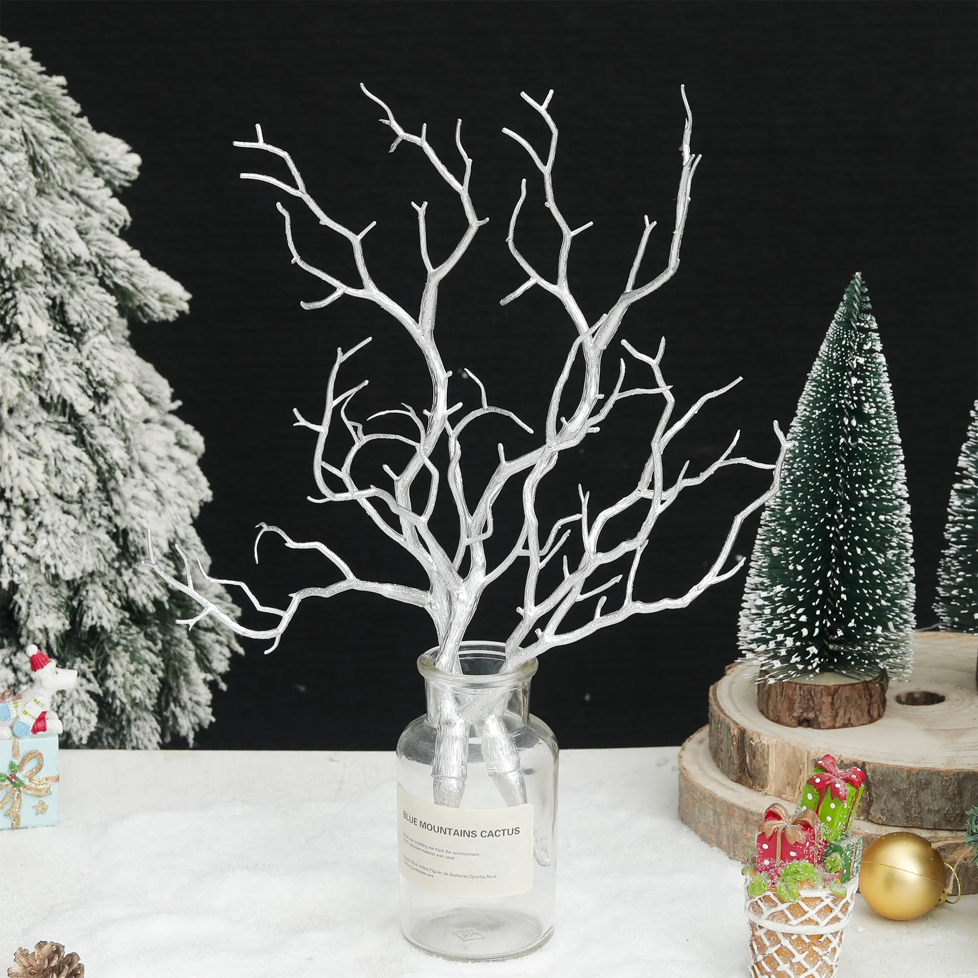 Baumzweige, künstliche Pflanzendekoration, Kunststoff, Zweig, Zuhause, Hochzeit, Halloween, Weihnachten, Zuhause, Geschenk, DIY, Simulation, Blumenarrangement – Detail 8