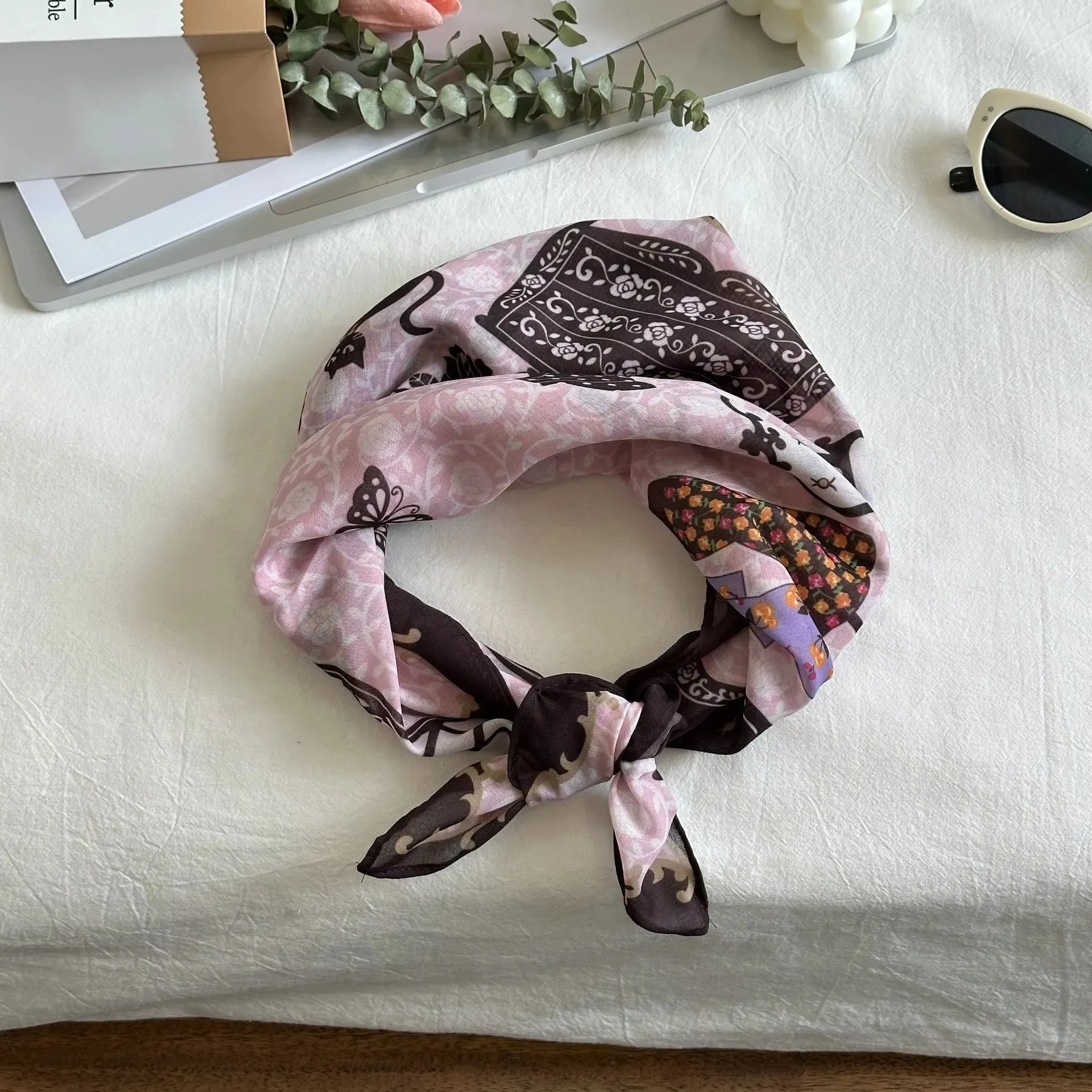 

Высокое качество, новая мода, люксовый бренд, шелковый квадратный шарф, женский атласный галстук на шею, женская бандана для волос, головной платок, шаль, хиджаб