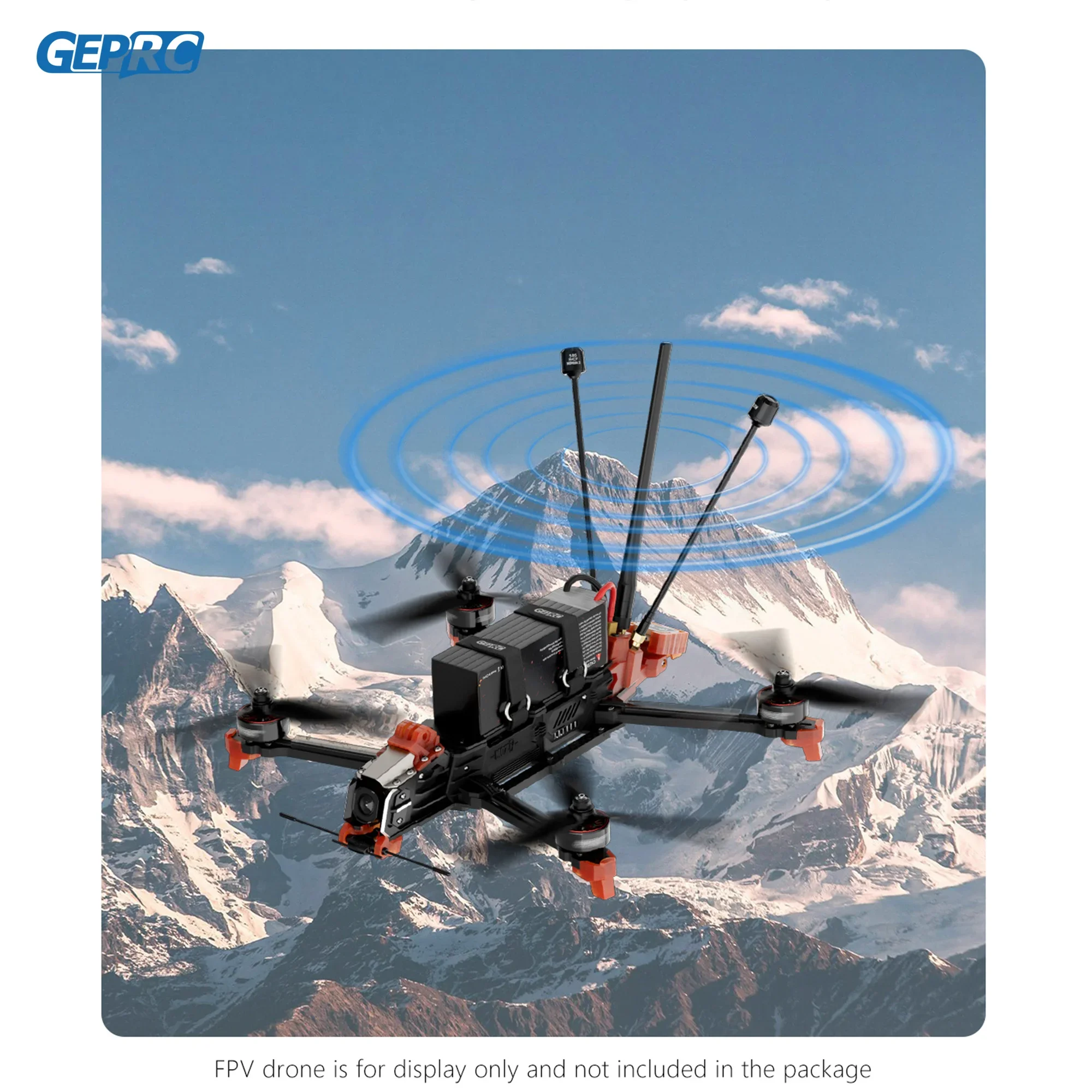 GEPRC 868MHz 915MHz 2.4G Tri-Band Stick Antenna 2.4GHz SMA High Frequency Long Range FPV DIY Quadcopter Freestyle Drone Parts