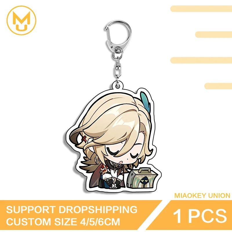 Lovely Playful Genshin Impact Kaveh Eye Catching Double Sided Acrylic Keyring Attractive Playful Cosplay Costumes DIY Props