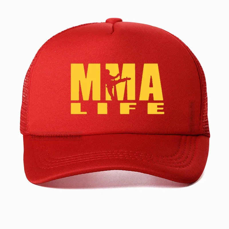 fashion Print Muhammad ALI Boxer Fight MMA Baseball Cap men Cotton MMA Life fighting Trucker Caps Adjustable Mesh Snapback hats