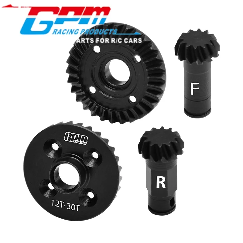 GPM MGG1230FR MEDIUM CARBON STEEL 30/12T FRONT AND REAR DIFFERENTIAL GEAR SET FOR ARRMA 1/18 GRANITE GROM 1/14 TYPHON RC Upgrade