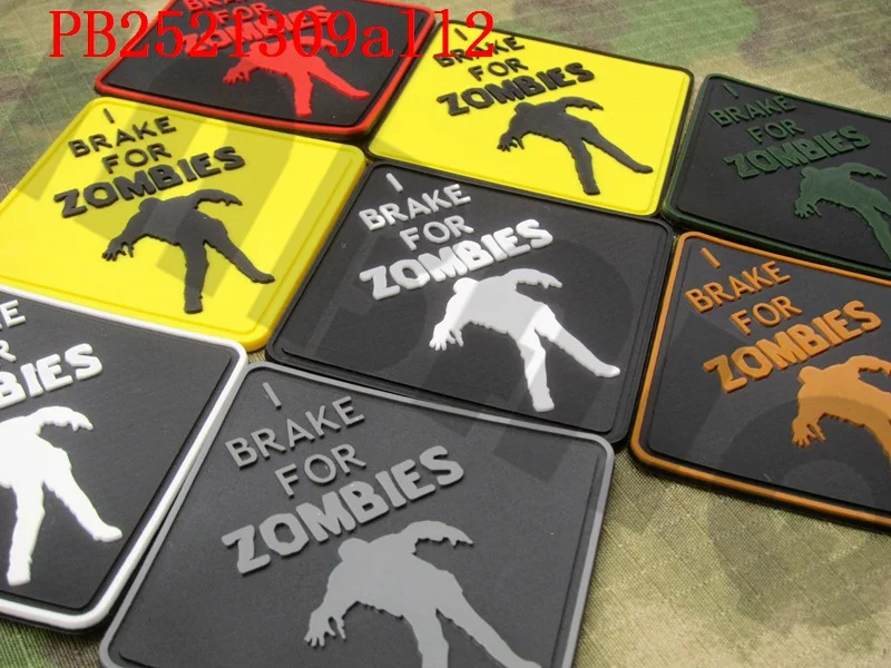 3D PVC Patch Biohazard BREAK FOR ZOMBIES