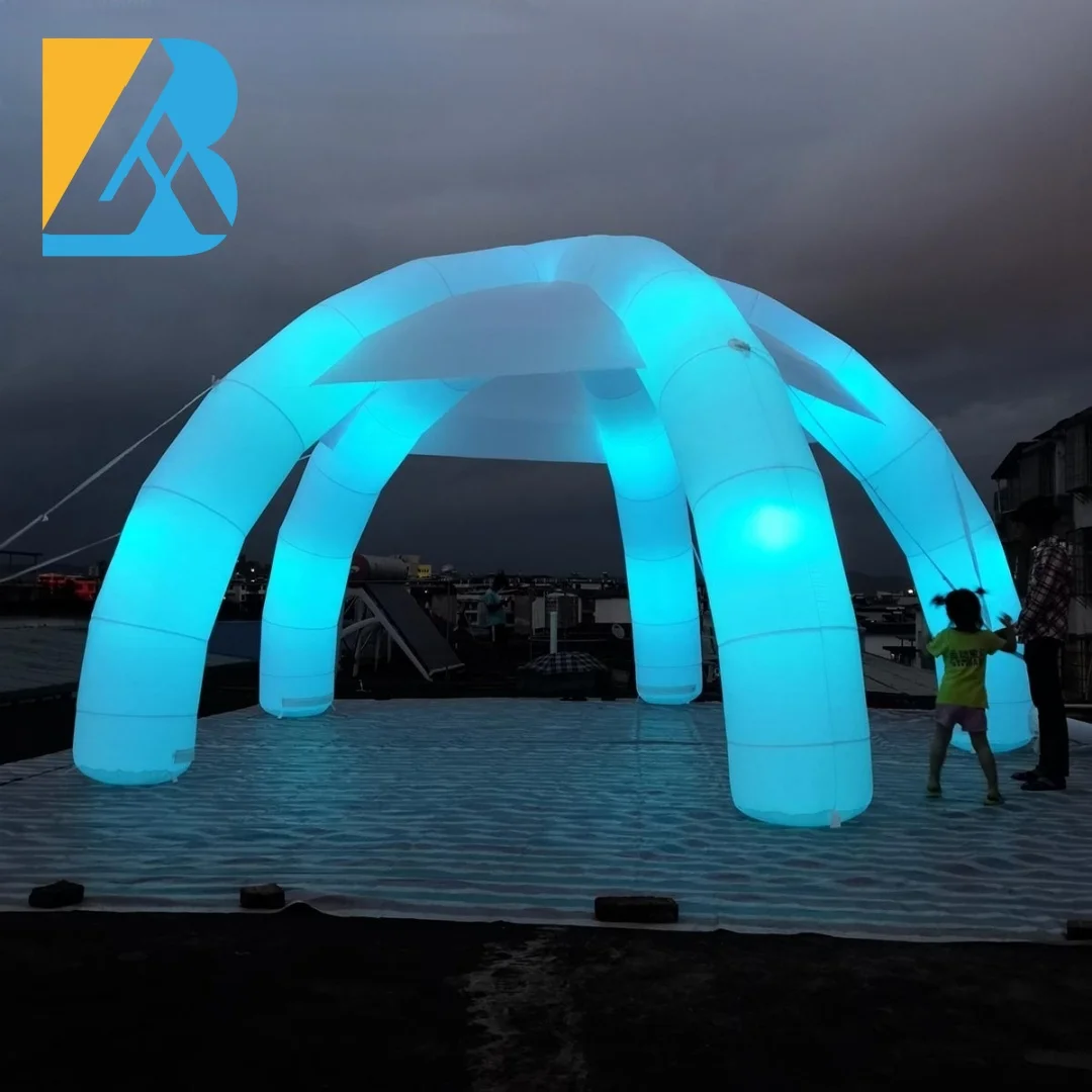 Tenda portatile per feste con illuminazione a LED costruita su misura per giocattoli decorativi per eventi