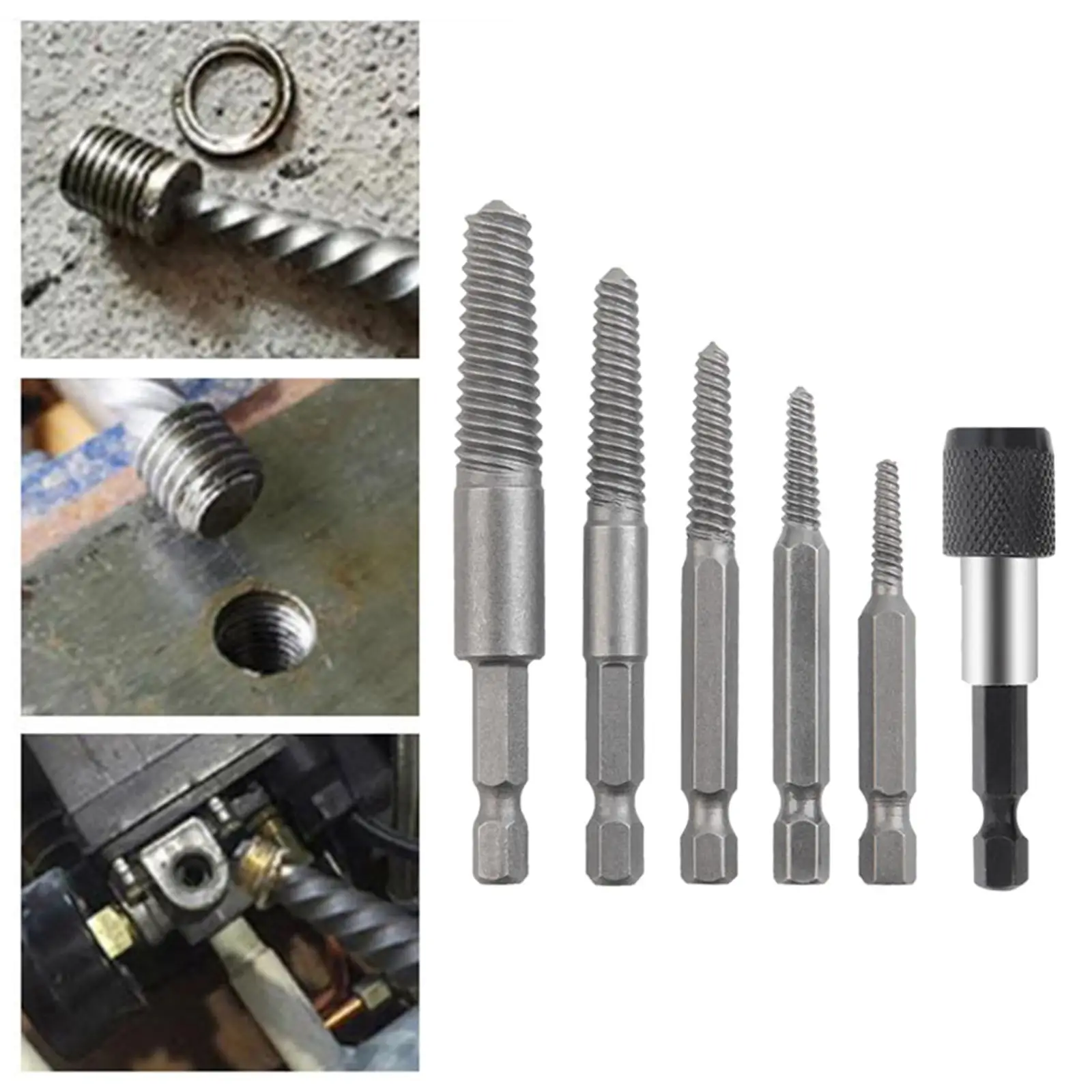 

Набор экстракторов для поврежденных болтов и винтов, съемник сорванных винтов, экстрактор для трубных винтов, экстракторы для труб DIY, для винтов 5-18 мм, для водопроводных труб