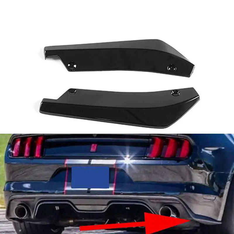 Real Carbon For Ford Mustang Competing 18-22 bumper Rear Diffuser Winglets Rear Extensions Car Accessories,Perfect installation