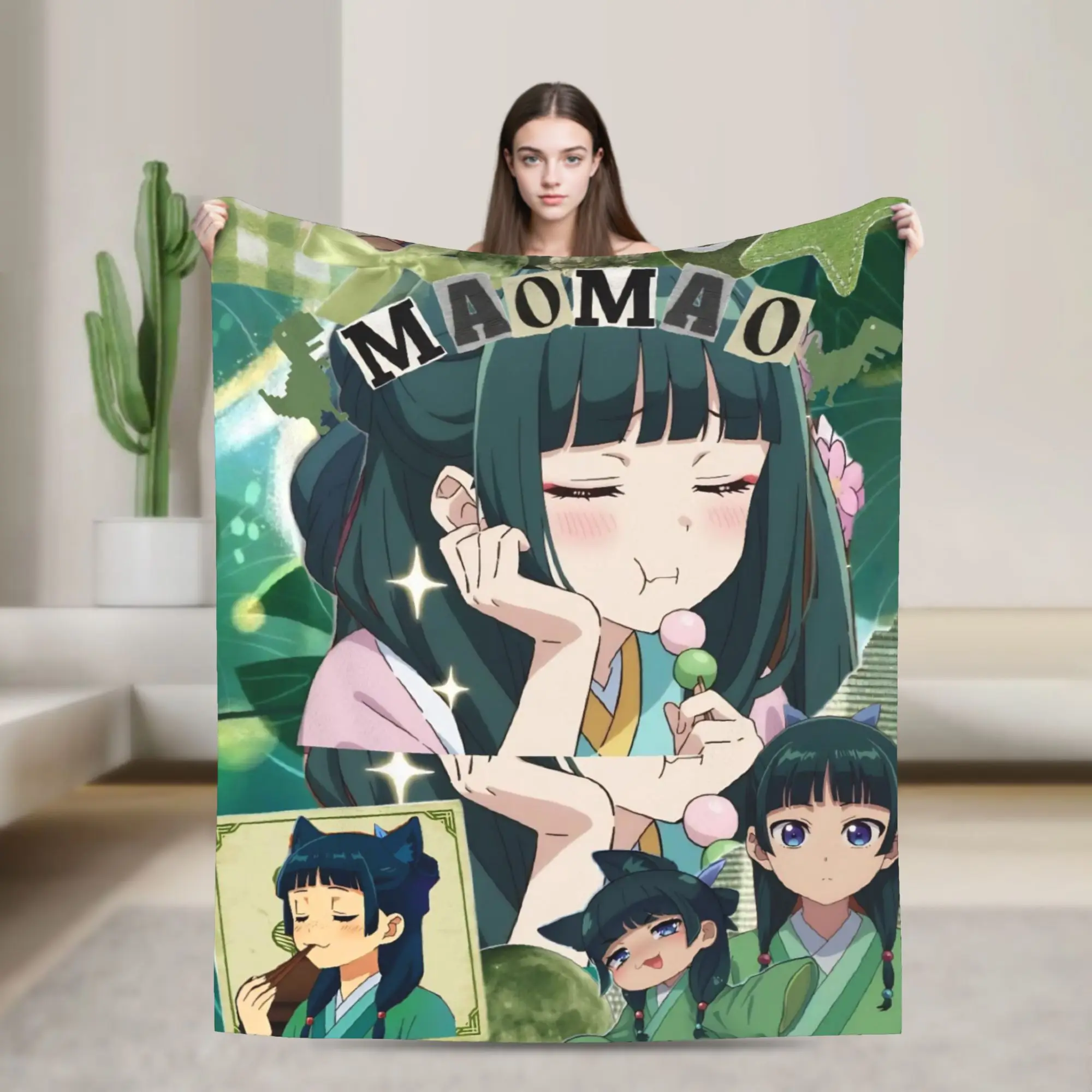 The Apothecary D-Diaries Maomao Blanket Cozy Soft  Throw Blankets for Sofa 50x60 Inches Multiple Sizes Throws And Blankets