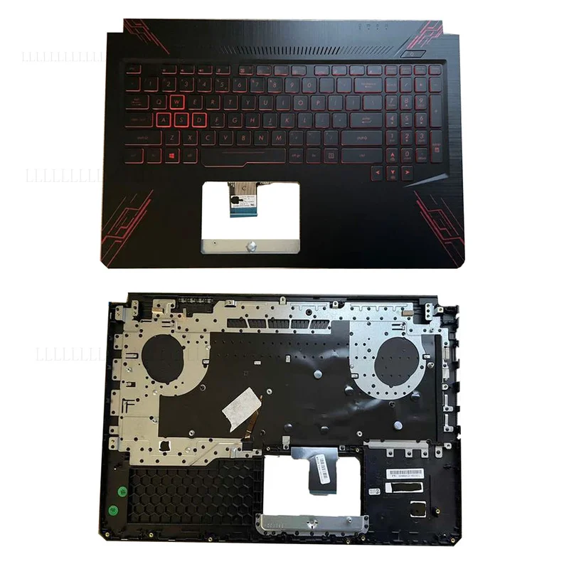 A + новая клавиатура с красной подсветкой и упором для рук для ASUS TUF Gaming FX504 FX504G FX80 FX80G США