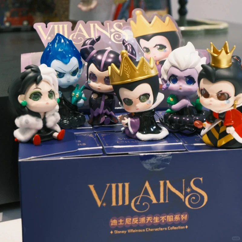 

Disney Villains Are Born To Be U, серия, фигурка, слепая коробка, милая модная игрушка, украшение для рабочего стола, автомобиля, подарок на Хэллоуин
