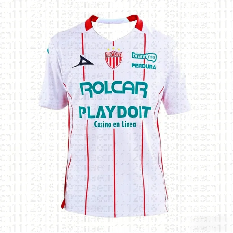 

Mexico Summer Children's Quick-Dry Breathable Sports T-shirt Club Necaxa Home Football Jersey Raining Wear Family Kids Tees Tops