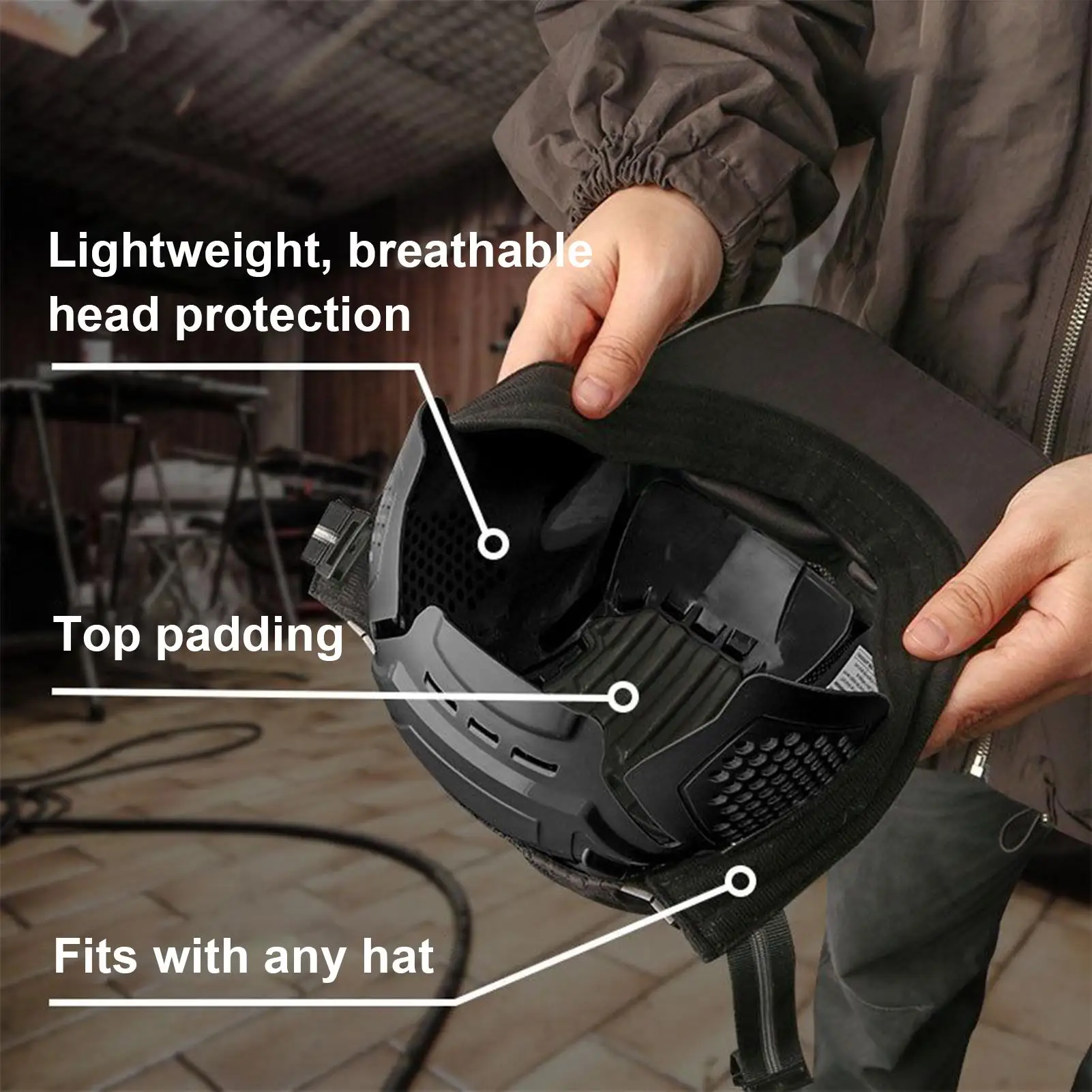 Hard Hat Insert Breathable Safety Hat Helmet Caps Supplies For Work Training Falls Accident Inside Workshop Processing Airsoft