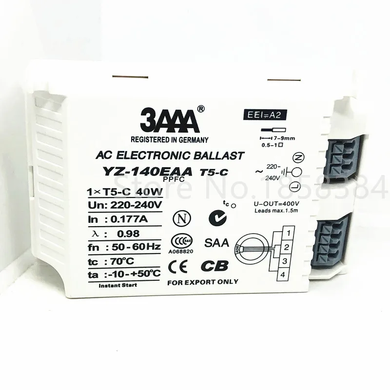 

Electronic Ballast YZ-140EAA 40W AC 220-240V Fluorescent Lamp For T5 Ring Lamp Standard Reator