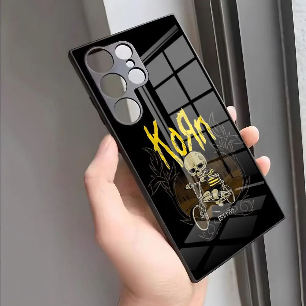K-Korn Rock Band Phone Case For S24 Ultra Samsung S23 Fe S22 S20 S21 Plus Galaxy A54 A34 A24 A53 Note 20 Glass Cover