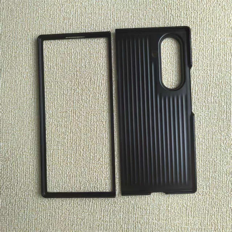 Con scatola 1500D struttura in fibra di carbonio custodia per telefono per Samsung Galaxy Z Fold 7 6 5 copertura protettiva per fotocamera ultra sottile in lega di alluminio