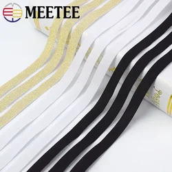 5/10Meter 5cm/9cm Gold Silver Glitter Transparent Elastic Band Webbing DIY Pants Waist Belt Rubber Bands Sewing Accessories