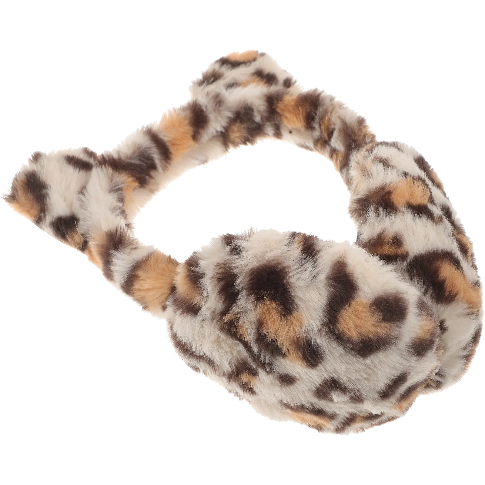 

Leopard Print Warmer Warmers for Women Animal Earpiece Furry Winter Cover