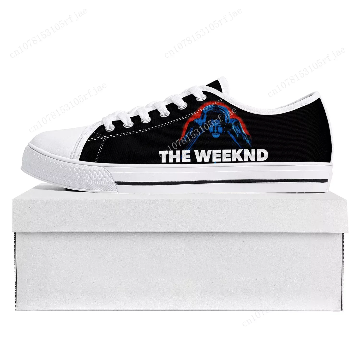 Zapatillas de deporte de lona para hombre y mujer, zapatos informales de alta calidad, personalizados, para parejas, The Weeknd Singer Pop