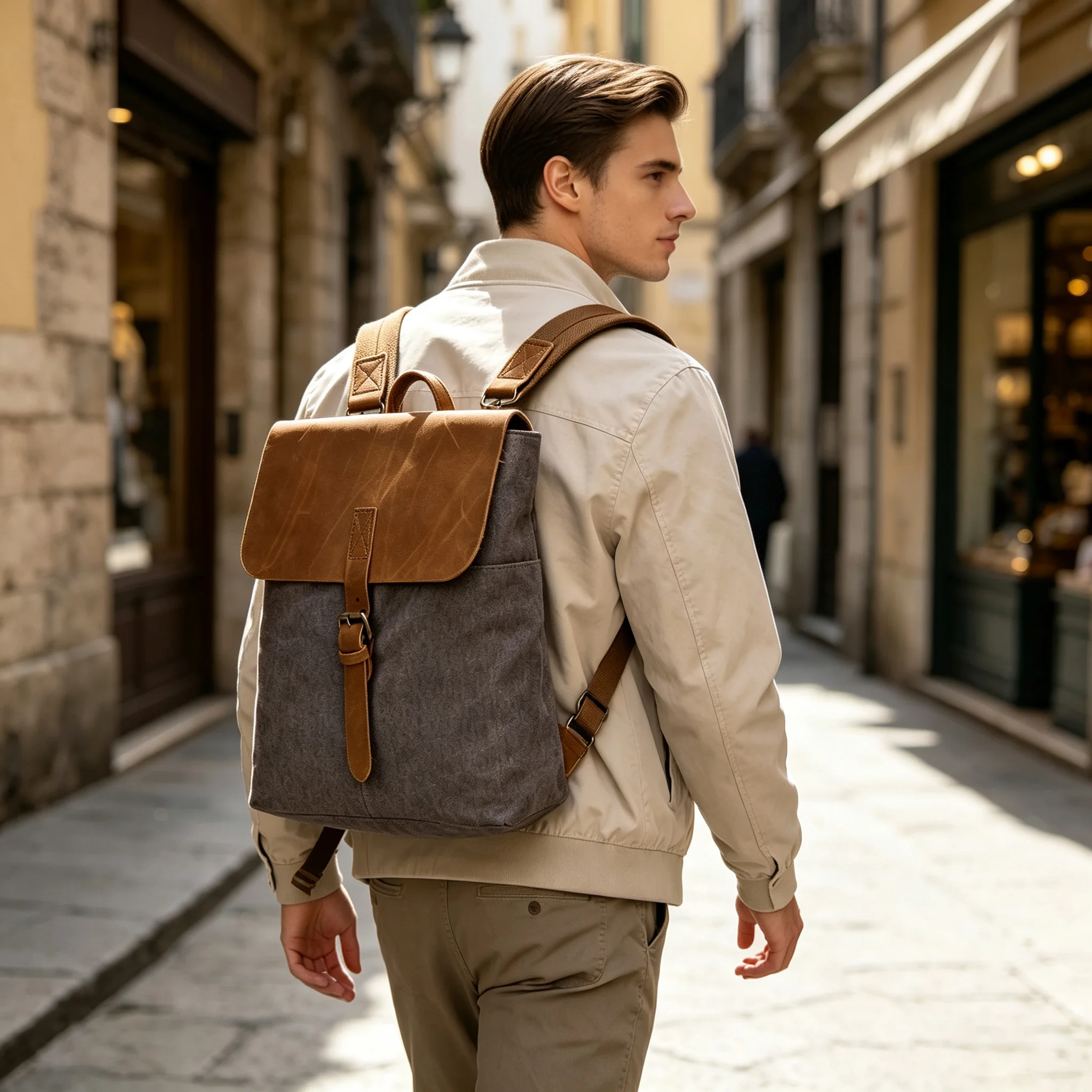Plecak vintage z woskowanej tk – Leather Work Rucksack recenzja i cena