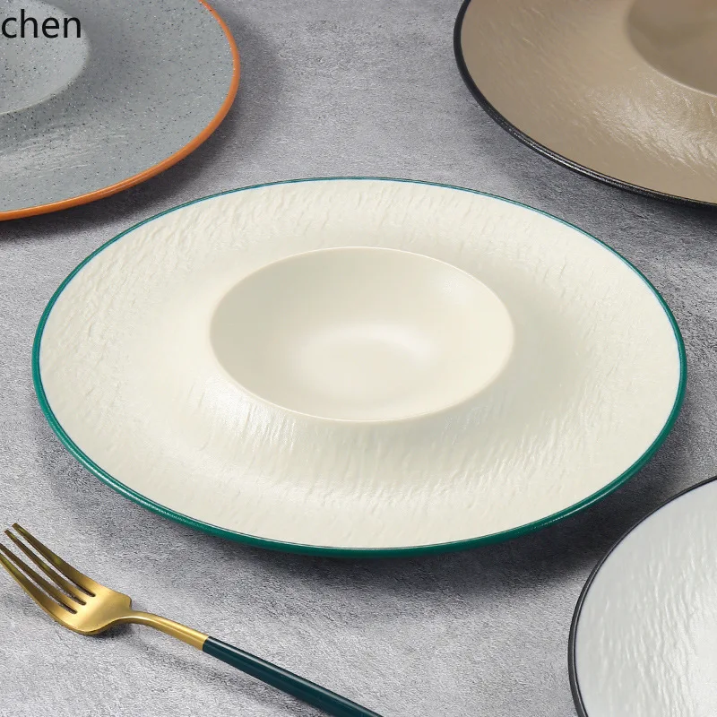 imitation porcelain hotel restaurant dinner plate - western food plate - salad plate
