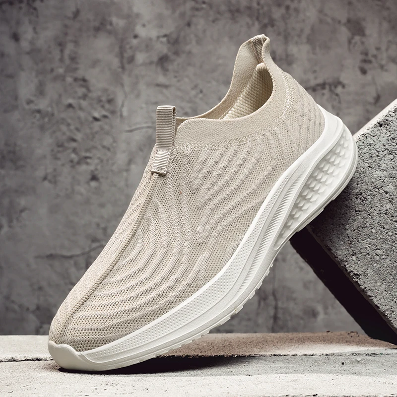 Sneakers Men Summer Casual Shoe Men Mesh Breathable Outdoor Non Slip Sports Shoes Slip on Loafers for Men Pius Size 35-46