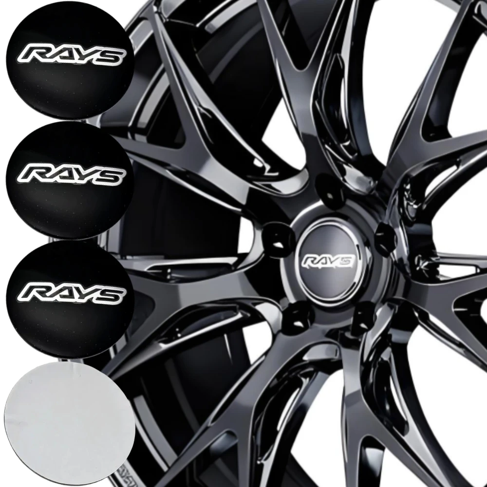 

4pcs 45mm 50mm 56mm 65mm Rays Logo Emblem Car Stickers for Car Wheel Center Caps Wheels Hub Rim Hubcap Badge Replace Accessories