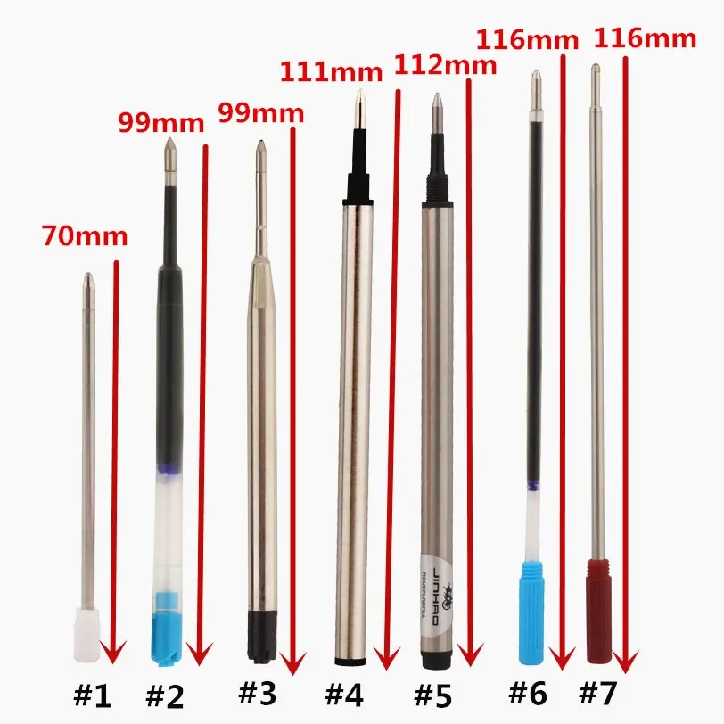 7 Type Ballpoint pen ink Refill Writing Medium nib New Suitable for all types of my shop and market Glass pen Glass fountain pen