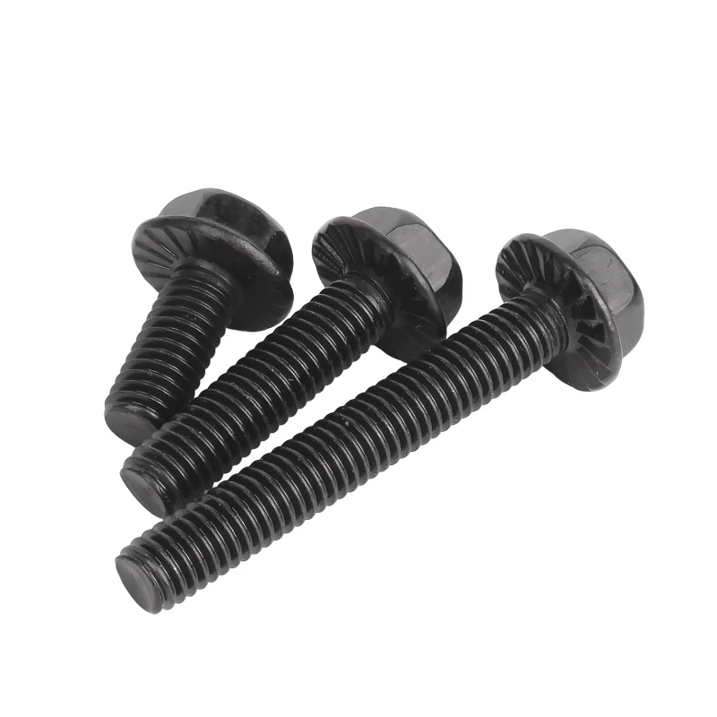 Produktbild von Blechschrauben – Kreuzschlitz, Sechskant-Flanschkopf, M4-M8, Schwarz (China)