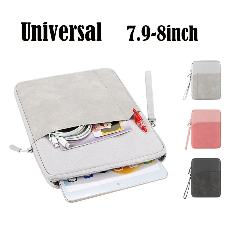 Tablet Bag Sleeve 7.9-8 Inch Handbag for IPad Pro Samsung Xiaomi Bag Cover Shockproof Portable Pouch Pockets Tablet Cases