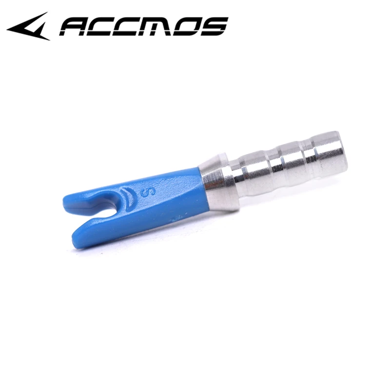 36pcs Arrow Pin Nocks Size S Arrow Nock +Aluminum Pin For ID 3.2 mm 4.2 mm 6.2 mm Carbon Arrow Shaft DIY Archery Accessories