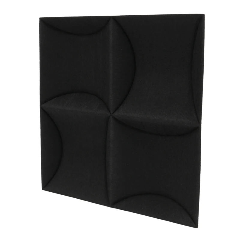 12Pcs Unique Shape Acoustic Absorption Panel,12X12X0.12Inch Soundproofing Panel,Great For Wall Decoration Acoustic