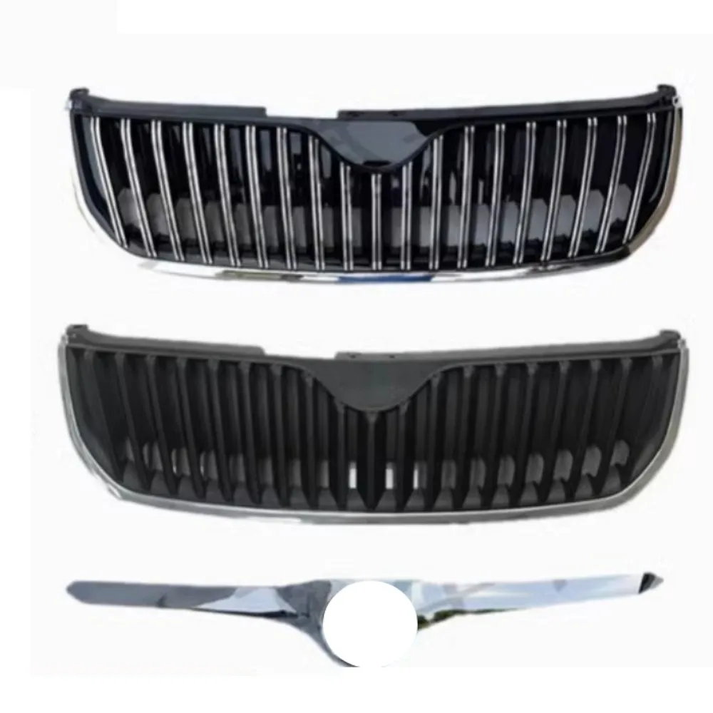 

Grill Mask Grid Radiator Grille Front Bumper Net Engine Hood Trim Strip Assembly For Skoda Superb Body Kit Car Accessories