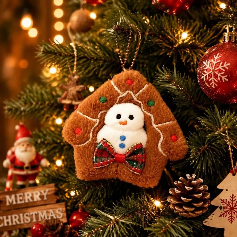 Versatile Christmas Keychain Portable Cartoon Christmas Tree Pendants Creative Backpack Pendant Christmas Party