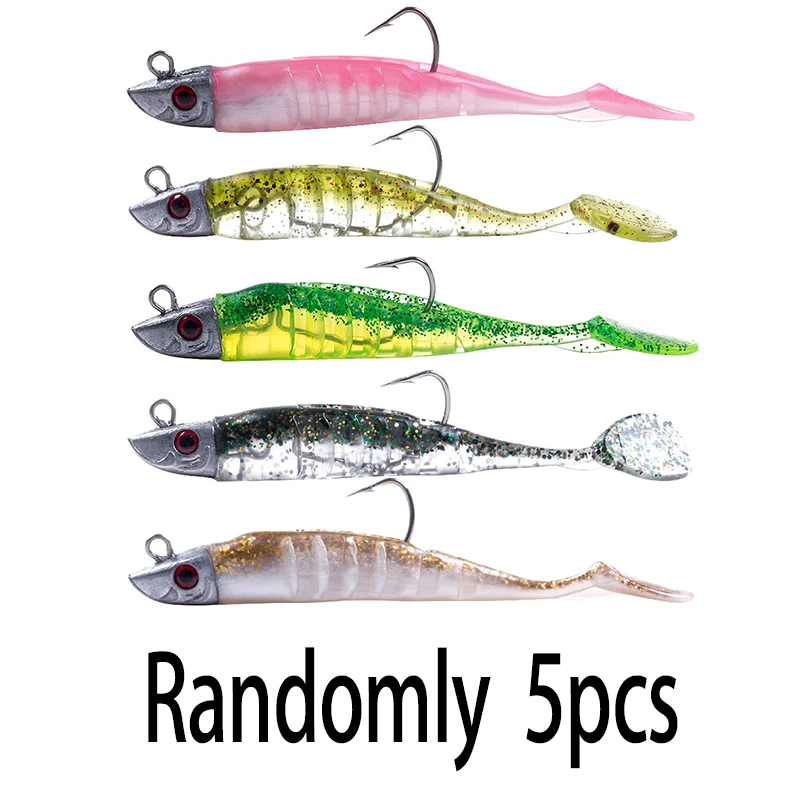 HENGJIA Jigging Hoofd Zachte Siliconen Aas Wobblers 9cm15g 11cm 25g Zeevissen Zacht Kunstaas Swimbait Peche voor Bass Pike Leurre