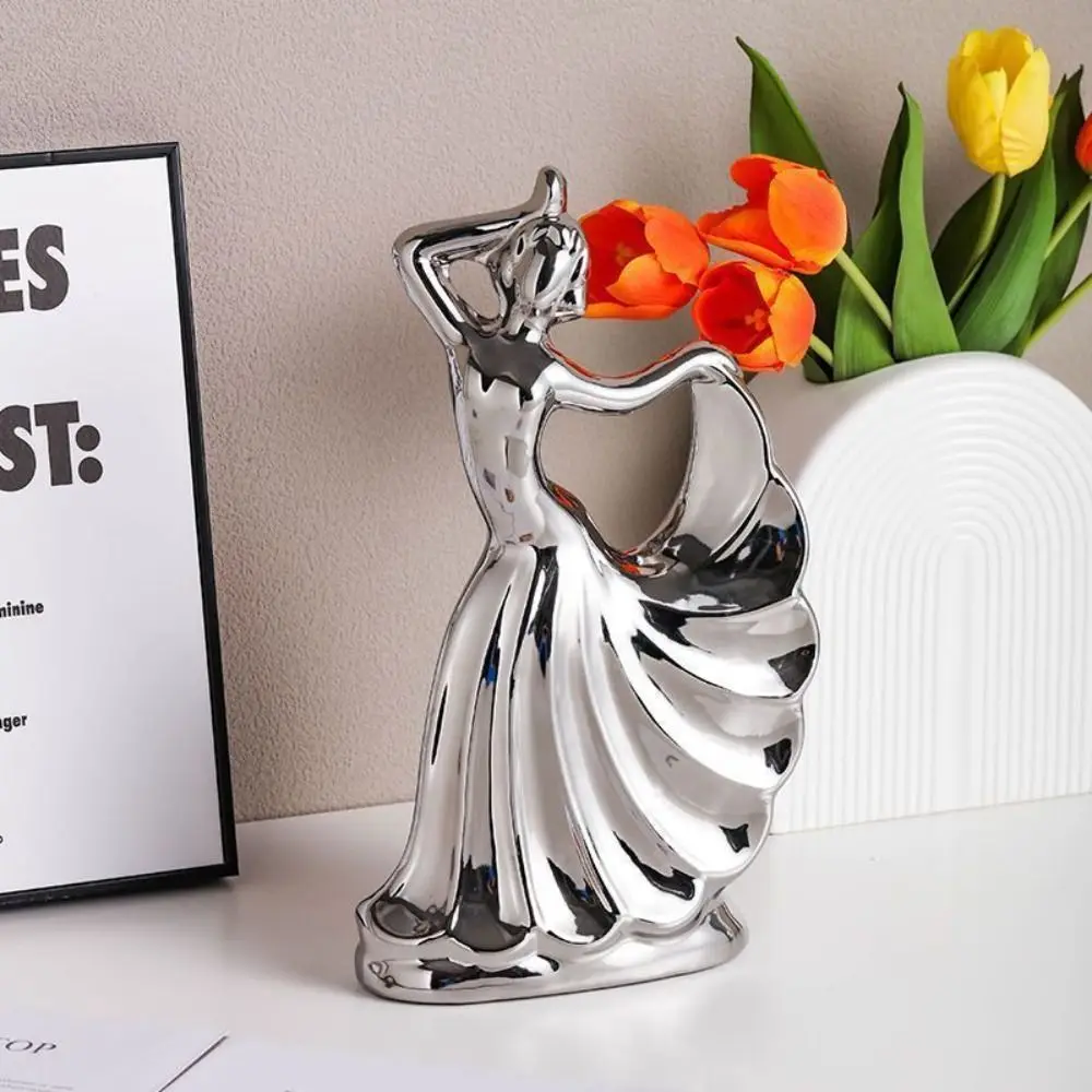 

Фигурка танцующей леди ручной работы, имитация модели, керамическая статуя танцевальной леди, Ins Display, настольная художественная фигурка