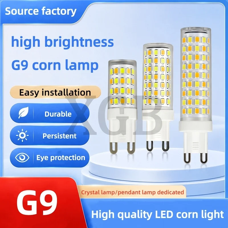 G9 LED Lamp 5W 7W 9W 12W 15W 20W AC 220V SMD 2835 Cold/Warm/Natural Light Halogen Replacement LED Bulb