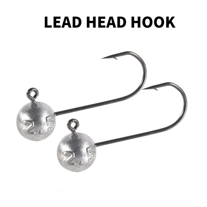 Anzuelos Jig Head con plomo y vinilo afilados para trucha, carpa - imagen 3