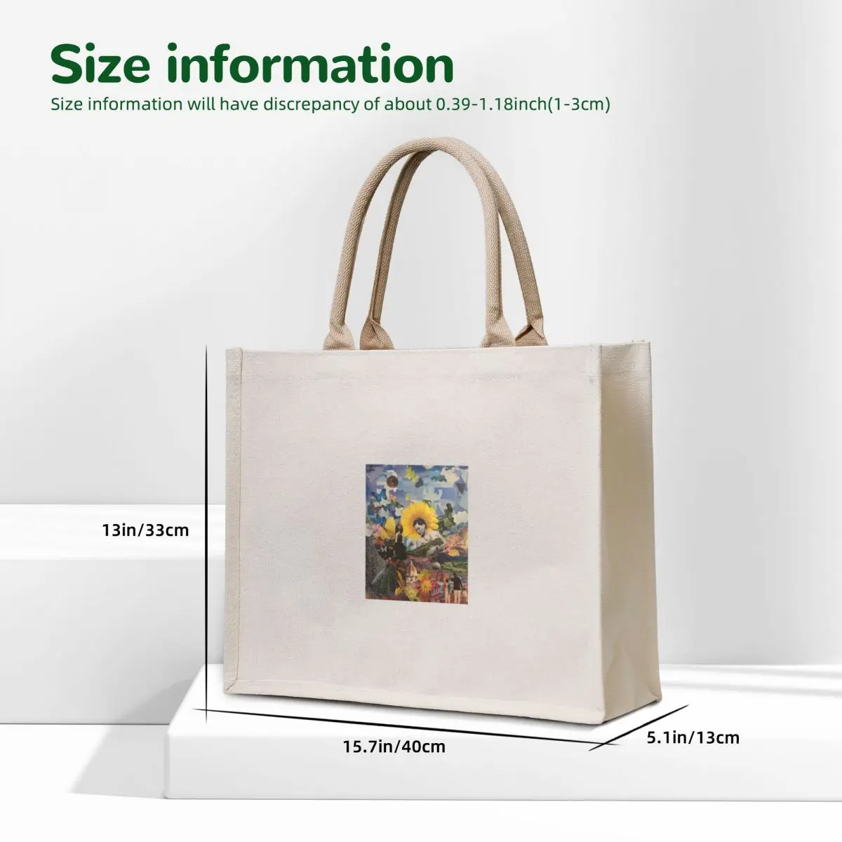 Flower Girl Tote Bag shopper bag woman bags for women custom canvas bag reusable shopping bags