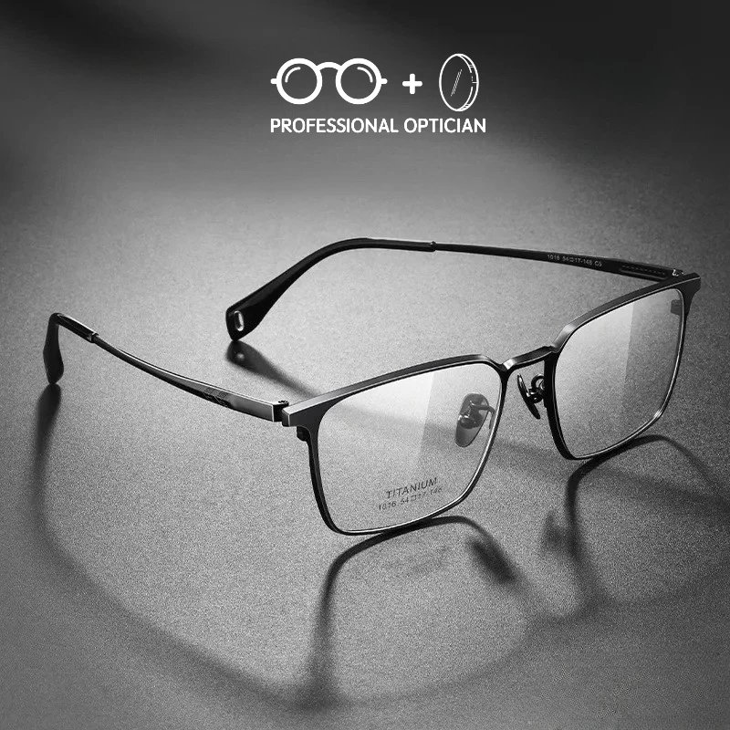 

Pure Titanium Ultra Light High End Elegant Business Eyebrow Myopia Hyperopia Astigmatism Anti Blue Light Prescription Glasses