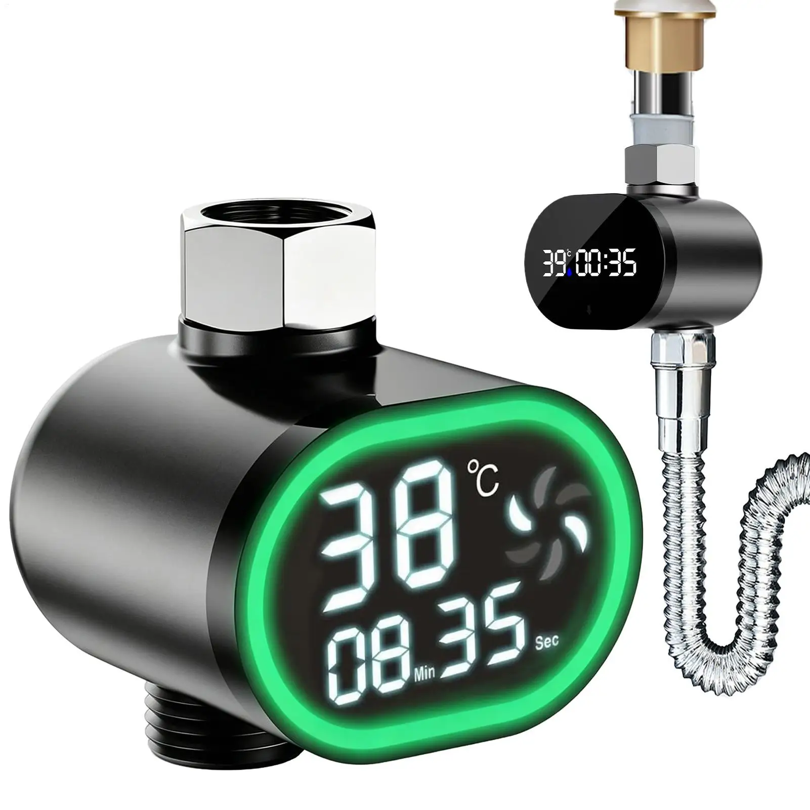 

Water Thermometer Bathroom Led Display Shower Thermometer Black Shower Temperature Display For Bathroom Bathtubs Faucets